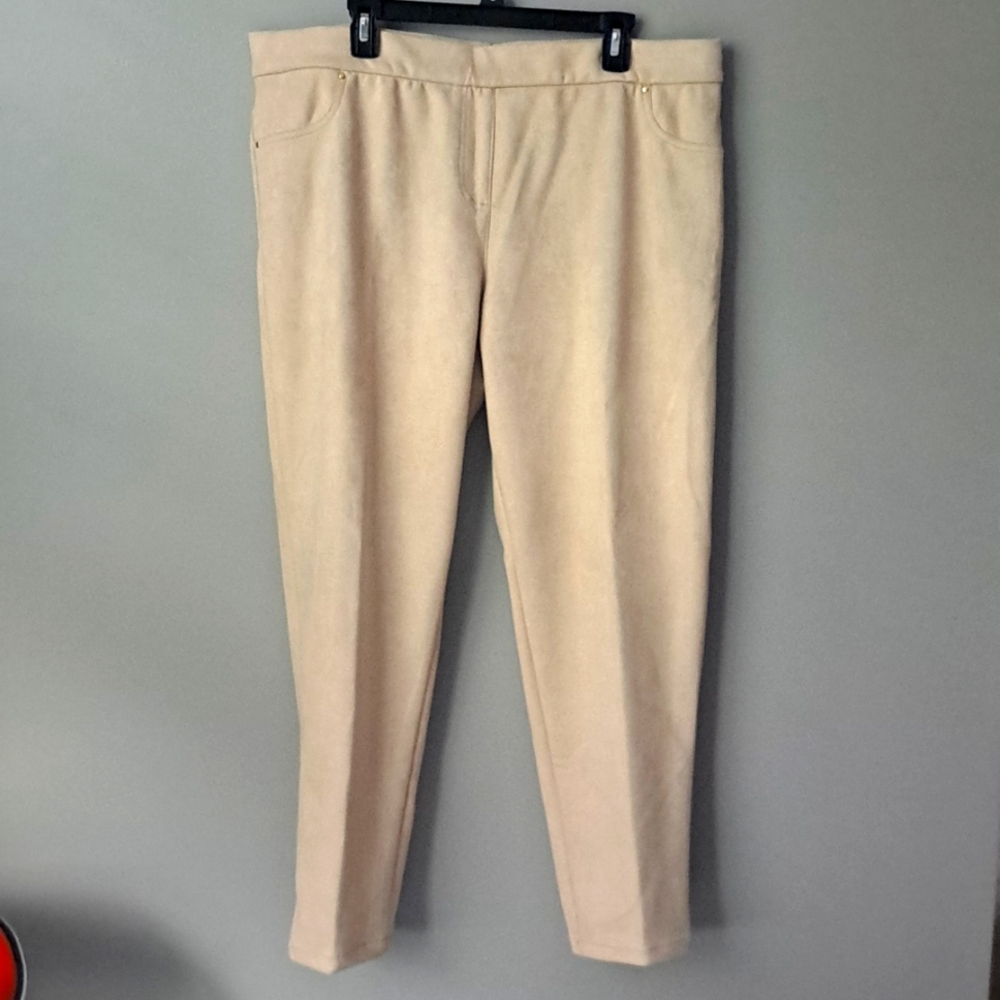 NWT Ruby Rd. Winter Luxe Latte Pant Sz XL